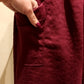 THE 'CARNABY LEOPARD' COCOON STYLE PANTS WITH OVERSIZED POCKETS IN BURGUNDY