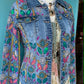 THE 'FANTASIA' EXQUISITELY EMBROIDERED AND BEADED SOFT DENIM JACKET FROM OUIR PARISIAN COLLECTION