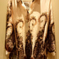 THE 'CHELSEA' BEAUTIFUL BOTANICAL PRINT LUXURIOUS SATIN FEEL OVERSIZED SHIRT