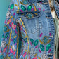 THE 'FANTASIA' EXQUISITELY EMBROIDERED AND BEADED SOFT DENIM JACKET FROM OUIR PARISIAN COLLECTION