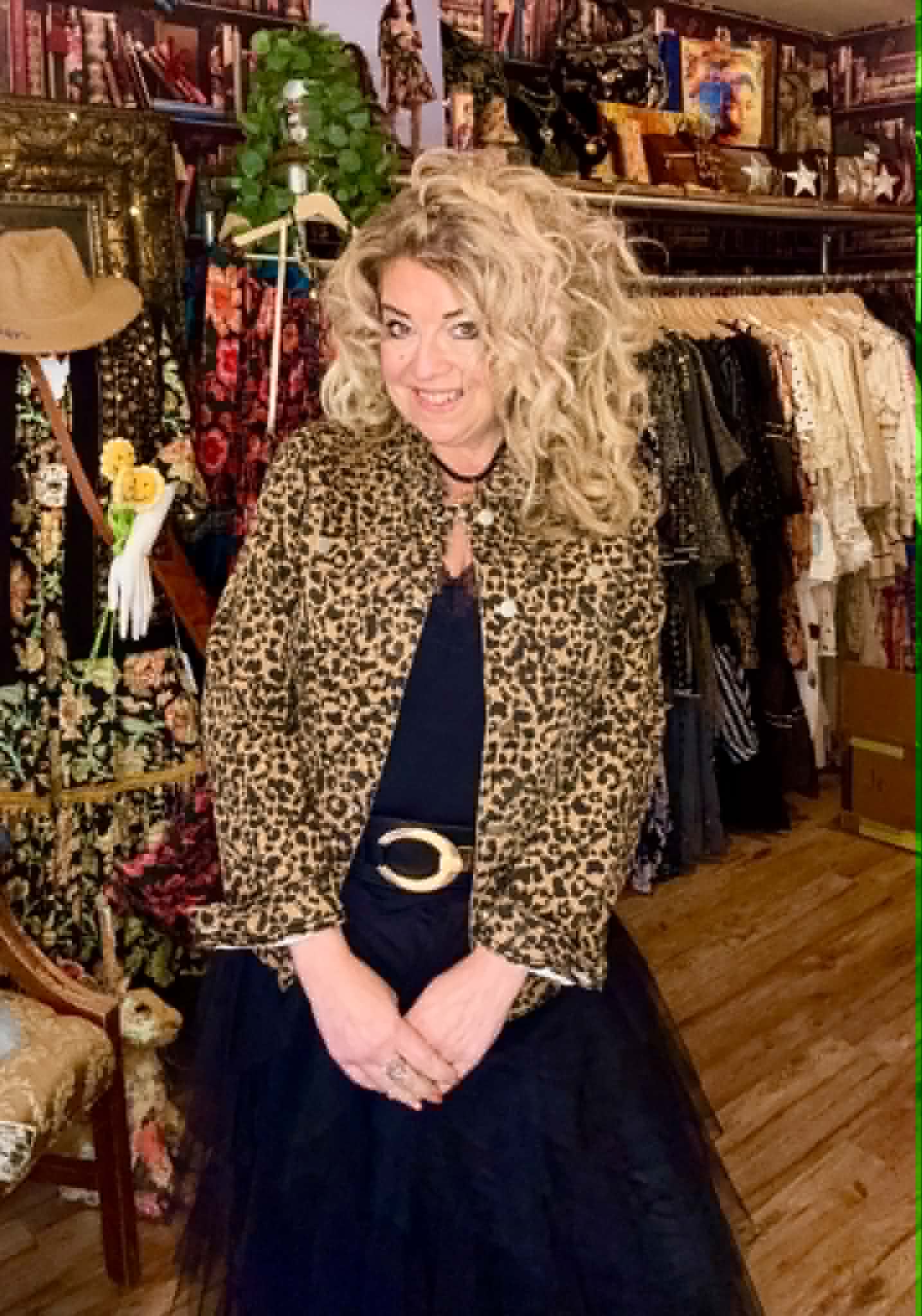 THE 'LUNA' SUPER SOFT LEOPARD PRINT STRETCH DENIM JACKET FLATTERING FEMALE FIT