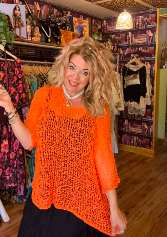 THE 'PIPPA' POPCORN CROCHET LIGHTWEIGHT SUMMER TOP ASSORTED COLOURS