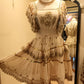 THE 'NATALIA' RICHLY BEADED FLIPPY BOHEMIAN DRESS IN BLACK/GOLD OR CREAM/GOLD FROM OUR SPANISH COLLECTION
