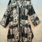 THE 'CASABLANCA' FABULOUSLY FLATTERING ETHNIC INSPIRED PRINT POCKET DETAIL SHIRT DRESS RUBY OR KHAKI