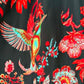 THE 'BIRD OF PARADISE' BREATHTAKING FULL CIRCLE VIBRANT BIRDS AND FLORALS PRINT SKIRT FROM OUR EXCLUSIVE SPANISH COLLECTION