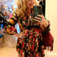 THE 'CATALINA' STUNNING VINTAGE FLORAL PRINT EMBELLISHED FLIPPY DRESS FROM OUR SPANISH COLLECTION CHOOSE YOUR COLOUR!
