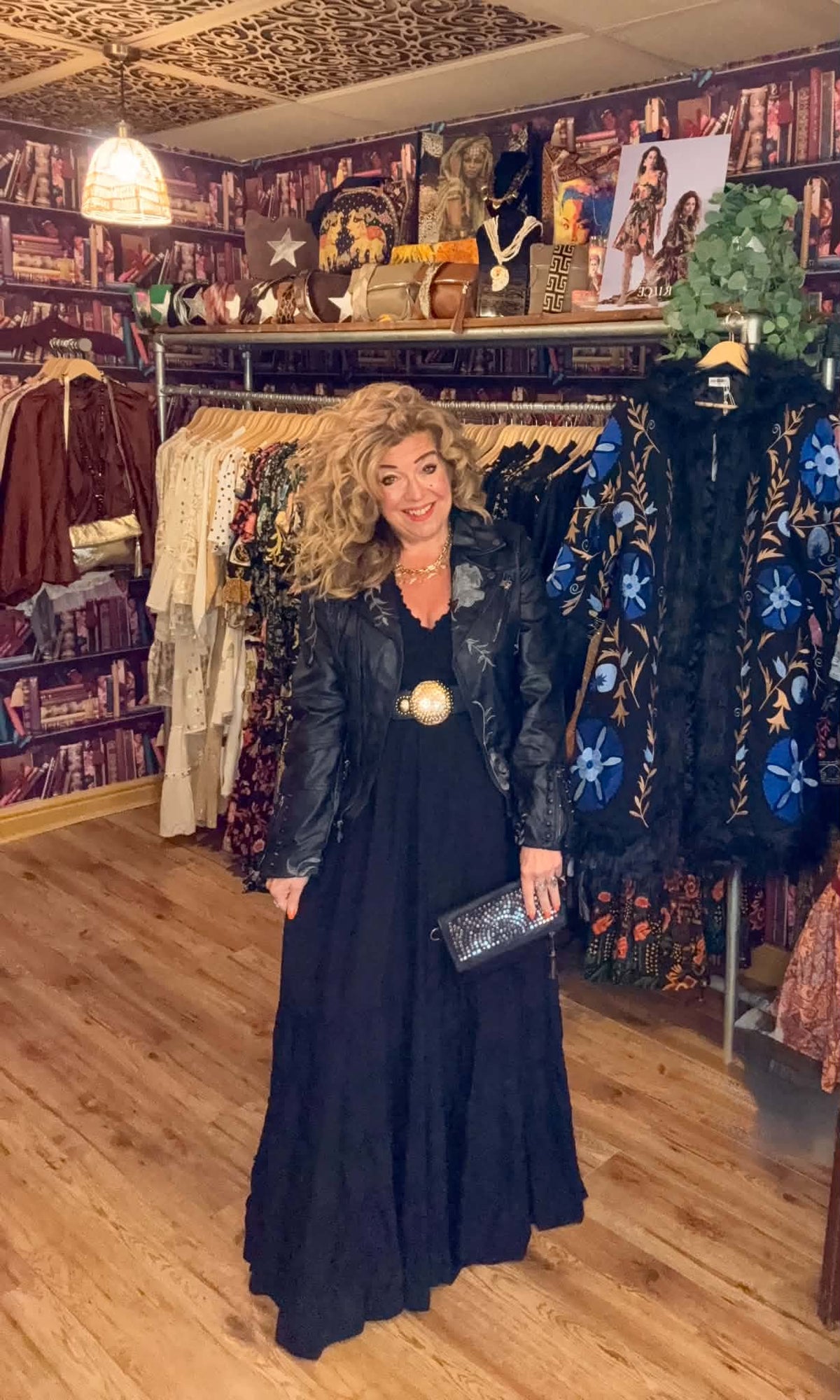 THE 'MARIA' FABULOUSLY FLATTERING ESSENTIAL BLACK MAXI DRESS WITH POCKETS FROM OUR EXCLUSIVE SPANISH COLLECTION
