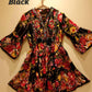 THE 'CATALINA' STUNNING VINTAGE FLORAL PRINT EMBELLISHED FLIPPY DRESS FROM OUR SPANISH COLLECTION CHOOSE YOUR COLOUR!