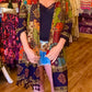 THE 'BOHO TRAVELLER' STUNNING ETHNIC PATCHWORK PRINT LIGHTWEIGHT KAFTAN STYLE JACKET/COVER UP
