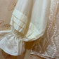 THE 'VICTORIANA' BEAUTIFUL BOHEMIAN VINTAGE STYLE EMBELLISHED FRILL CUFFED BLOUSE IN ANTIQUE CREAM