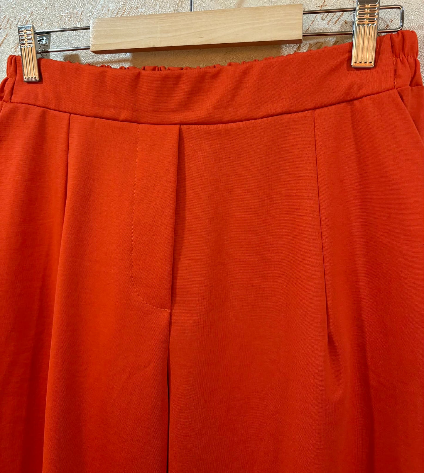 THE 'HAVANA' FABULOUSLY FLATTERING TAPERED BARREL LEG STRETCH TROUSERS IN VIBRANT ORANGE