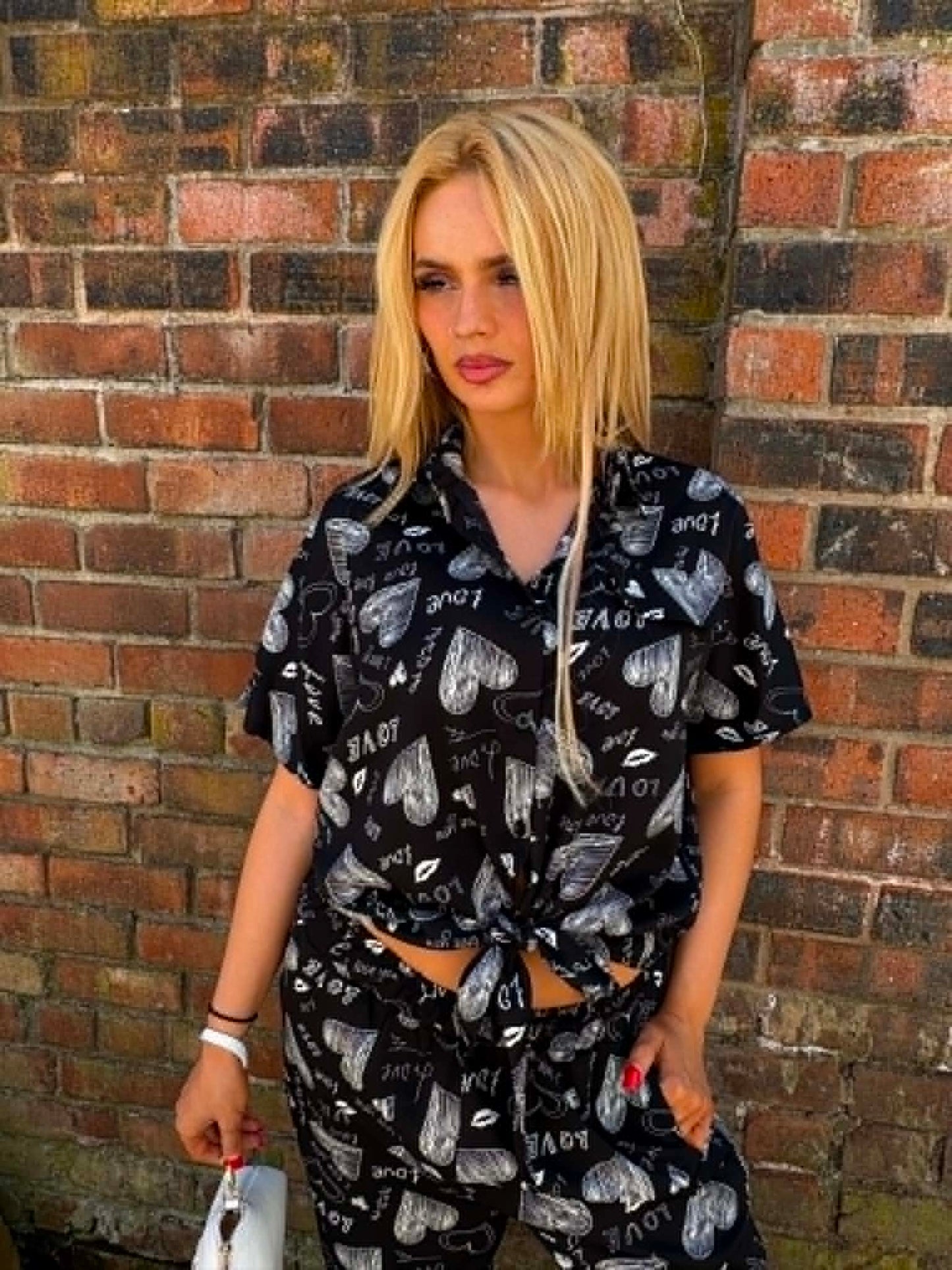 THE 'LOVE & GRAFFITI' URBAN STYLE TWO PIECE LIGHTWEIGHT SUMMER SUIT FROM OUR PARISIAN COLLECTION