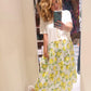 THE 'LIMONCELLO' PRETTY V NECK COTTON DAY DRESS WITH POCKET DETAIL