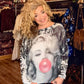 THE 'BOMBSHELL' FABULOUS MARILYN MONROE PRINTED LIGHTWEIGHT RELAXED KNIT