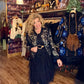 THE 'RAVEN' STUNNING FROTHY BLACK TULLE SKIRTED DRESS WITH DETACHABLE SUPERSOFT JUMPER TOP