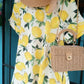 THE 'WHEN LIFE GIVES LEMONS' BEAUTIFUL SOFT FEEL SUMMER DAY DRESS WITH POCKETS