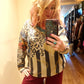 THE 'ARTY LEOPARD' BEAUTIFUL LUXURIOUS SOFT FEEL HOTCHPOTCH PRINT COSY KNIT