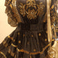THE 'NATALIA' RICHLY BEADED FLIPPY BOHEMIAN DRESS IN BLACK/GOLD OR CREAM/GOLD FROM OUR SPANISH COLLECTION