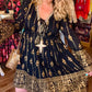 THE 'JASMINE' BEAUTIFUL BLACK AND GOLD EMBROIDERED BELL SLEEVE DRESS MADE IN INDIA