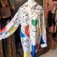'WOMEN OF THE WORLD' CLASSY GIRLS OVERSIZED RETRO PRINT SHIRT