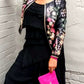 'FRIDA'S GARDEN' BRIGHT FLORAL EMBROIDERED FAUX LEATHER BIKER JACKET