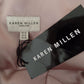 Karen Millen Size 14 Breathtaking Sumptuous Satin Pleat Tailored Fan Bodice Occasion Dress