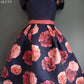 Chi Chi London Size 10 Stunning 50's Style Peony Print Bardot Neck Dress
