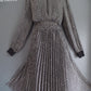 Karen Millen Size 14 Ditsy Dotty Print Crochet Neck Flippy Sheered Waist Tea Dress