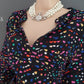 Whistles Size 14 Cheerful Rainbow Colours Fiesta Print Flippy Dress RRP £195!