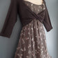 Phase Eight Size L Ditsy Floral Luxurious Silk Chiffon Jersey Shrug Dress RRP £95!