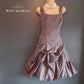 Monsoon Size 18 Beautiful Mink Gothic Westwood Style Hitch Hem Dress