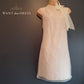 Ted Baker Size 8 beautiful Nude Pink Luxurious Organza Silk Pussycat Bow Dress