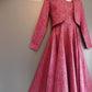 Laura Ashley Size 10 Genuine Vintage Mulberry Floral Sweetheart Dress and Jacket