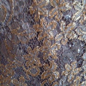 Monsoon Size 14 Shimmery Gold Lace Classic Sheath/Shift Dress