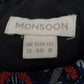 Monsoon Size 12 Adorable Festive Red and Navy Brocade Deco Poppy Dress