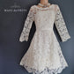 Monsoon Size 12 Beautiful Antique Style Scalloped Lace Occasion Dress
