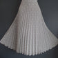 Laura Ashley Size 18 Floaty Dove Grey Polka Dot Spot Pleated Dress