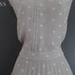 Laura Ashley Size 18 Floaty Dove Grey Polka Dot Spot Pleated Dress