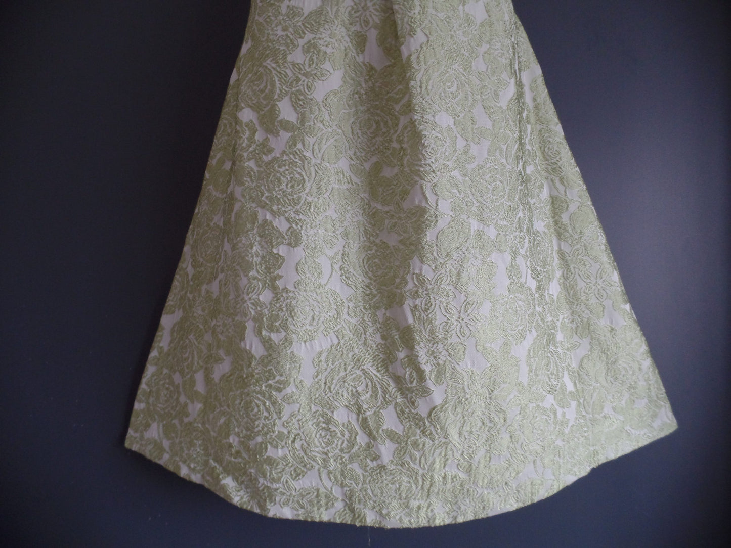 Phase Eight Size 18 Chic Apple Green Brocade Bow Front Dress